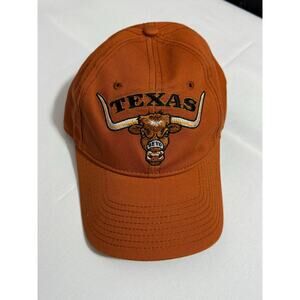 OUTHOUSE DESIGNS Texas Longhorns BEVO logo Adjustable Baseball Cap